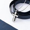 constantlife Cross Urn Necklace for Ashes for Women Men Fish