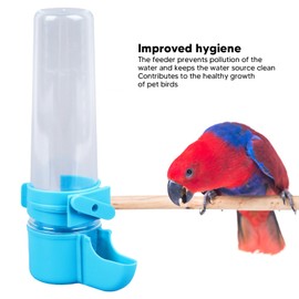 Water Dispenser, Thickened Automatic Safe Bird Water Feeder Clear for for Budgie for Lovebirds (150ml)