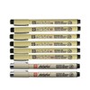 Pigma Micron 8 Fineliners 005,01,02,03,05,08, Brush, Brush (Manga SET)