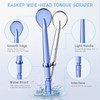 Tongue Scraper Attachment Replacement Compatible with Waterpik Water Flosser, BOEEA