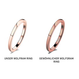 Lisandra Scott Women's Men's Polished Front Ring Stacking Ring Made of Tungsten Titanium | Highly Polished & Tarnish-Resistant Stacking Rings Simple with Comfortable Fit Wedding Ring, Precious metal