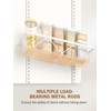 Delamu Adjustable Over the Door Pantry Organizer, 9-Tier Metal Pantry