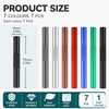 7 Pcs Reusable Metal Straws, Mini Metal Drinking Straws