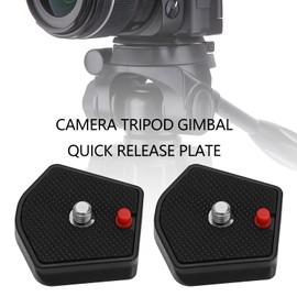 eMagTech 2Pcs 785PL Quick Release Plate 1/4inch Screw Compatible with Manfrotto Modo 715B 715SHB 718B 718SHB 7321YB 785B 785SHB Models for Universal Tripod SLR Camera