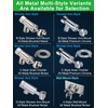 All Metal Shower Head Holder,Adjustable Handheld Shower Arm Bracket, Hand