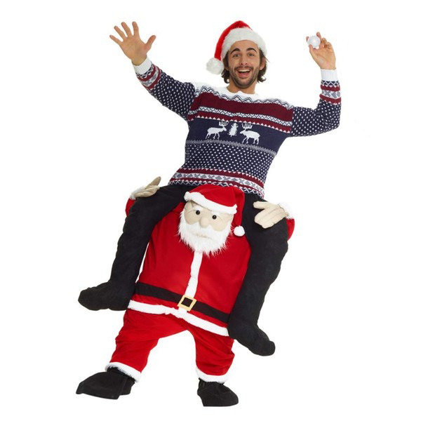 Morph MCPBSA Claus Fancy Dress Piggyback Costume, Santa, One Size