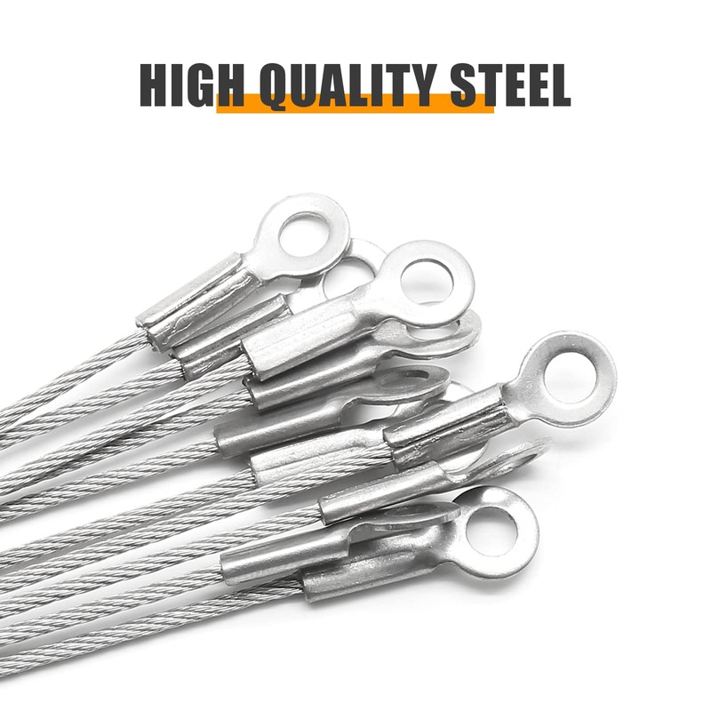 Jiozermi 10 Pcs 8" Cabinet Door Restraint, Stainless Steel Restraint