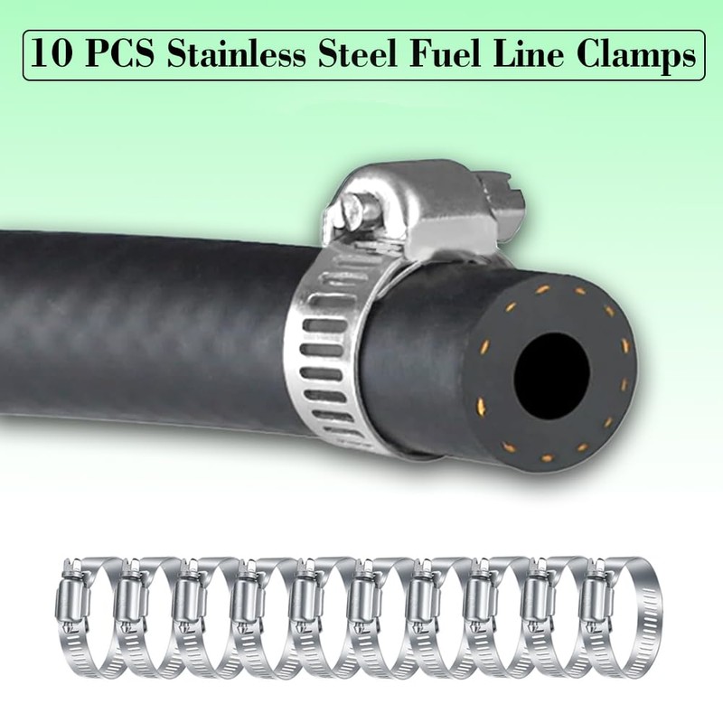 1/2 Inch ID Fuel Line Hose, J30R9 NBR Rubber High-Pressure