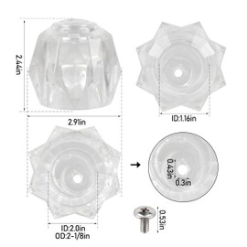 Zfegto RP2391 for Delta Shower Knob Faucet Handle, Shower Knob for Delta 600 Series Tub/Shower Faucets