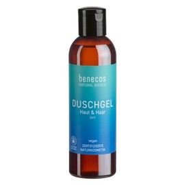 benecos Natural Basics - Shower Gel 2-in-1 Skin & Hair - 200 ml - Vegan - Derm. Tested