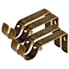 Fix Curtain Rod Bracket Set of 4 for 1 Or