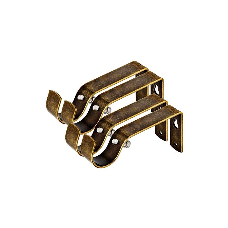 Fix Curtain Rod Bracket Set of 4 for 1 Or