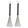 Jiayouy 1 Pair Drum Wire Brushes Drum Sticks Percussion Retractable