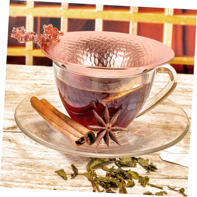 ABOOFAN Copper Plum Strainer Heat Resistant Loose Leaf Infuser for