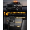 406D Rooftop Emergency Strobe Light Bar 102 LED Amber/Red Mini