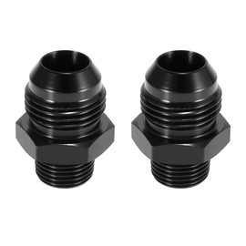 X AUTOHAUX Car Flare Reducer Adaptor AN10 Male to 3/8 Inch NPT Male Pack of 2