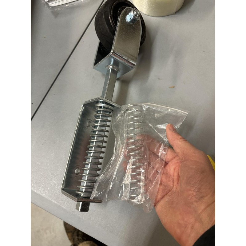 220 lb Heavy Duty Gate or Door Caster - Spring