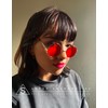 SA106 Summer Color Gradient Lens Circle Lens Round Hippie Sunglasses