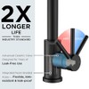FORIOUS Black Bar Sink Faucet for Kitchen Sink, Modern Single