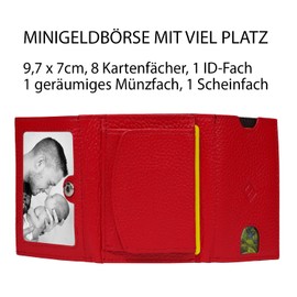 FreeHaveFun Women's Mini Purse, red, Modern