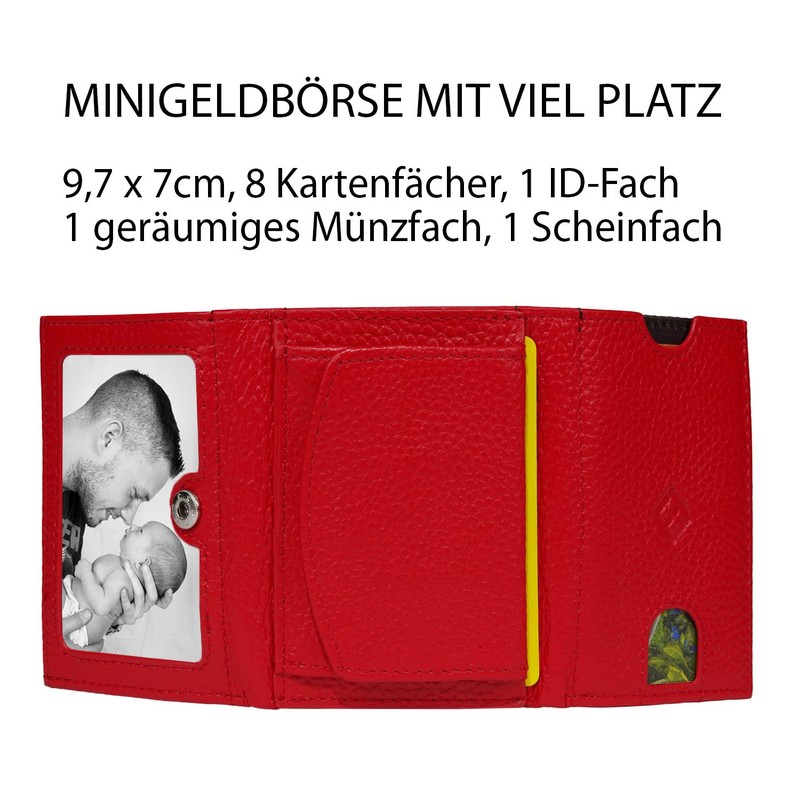 FreeHaveFun Women's Mini Purse, red, Modern