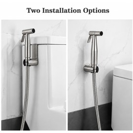 Handheld Toilet Bidet Sprayer Set for Bathroom - Stainless Steel Hand Sprayer Kit for Personal Hygiene and Toilet Cleaning