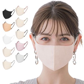 [MIR] 3dマスク 立体 53枚大容量 バイカラーマスク 小さめ 大きい 3サイズ選べる マスク 不織布 立体マスク 敏感肌に優しい 息がしやすい 耳が痛くない 曇らない 使い捨て 小顔マスク mask ますく流行 おしゃれ