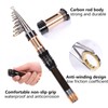 Protable Super Hard Carbon Fishing Rod Ultrashort Section Mini Telescopic