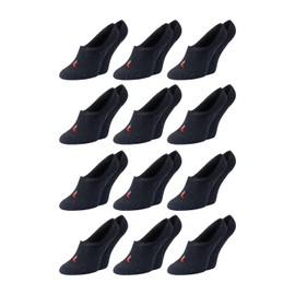 Chili Lifestyle FOOTIES 12 Pairs White or Black Socks, black