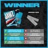 Jawz Gum Jawline Chewing Gum, 4 Pack Box, Blue Razz,