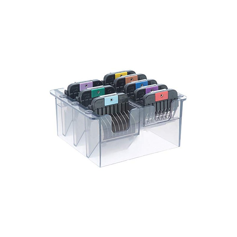 Wahl 1247-7440 Colour Coded Stainless Steel Attachment Combs in a