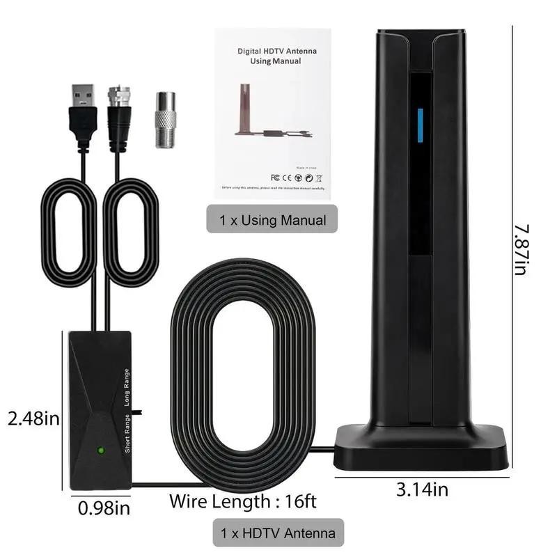 TV Antenna Digital HD Antena Indoor HDTV 1080P 4K Long