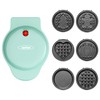 4" Mini Waffle Maker, 6 in 1 Waffle Iron, Waffle