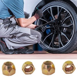 CGEAMDY 20 Pieces Wheel Nuts Tapered Collar 60°, Lug Rustproof Wheel Nut, Excellence Set of Alloy Wheel Nuts, Open Ended Bulge Lug Nuts, Replacement Wheels Nut Fororiginal Rim(M12x1.5)