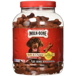 Milk Bone Soft & Chewy Dog Snacks (Beef & Filet Mignon Recipe) 37Oz