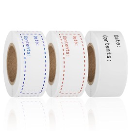 480pcs Removable Freezer Labels, 1 x 3 Inch Food Storage Stickers, Refrigerator Freezer Paper Label Easy Clean Leaves No Residue