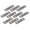 Merriway BH03788 (10 Pcs) Straight Flat Mending Repair Plate BZP