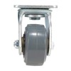 Vestil CST-KSM-4X2MR-S Rubber Swivel Caster 4 In. Diameter x 2