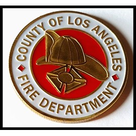 Los Angeles County Fire Department Honorable Firefighter Challenge Coin Award