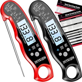 Instant Read Digital Meat Thermometer - 2 Pack Waterproof Kitchen Tool