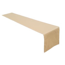 Lemos Home Table Runner Table Linen Made from 100% Cotton Collection Concept, Choice of Colours and Sizes (Table Runner - 40 x 180 cm, Camel)