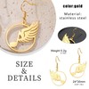 Music Dream Earrings and Angel Wings Ear Accessories Piano Eighth