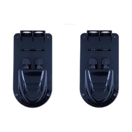 2 of NUZAMAS ABS Double Cable Entry Gland Housing, Solar Panel Installation, Cable Wiring Mounting, Weatherproof Dual Cable Entry Plate; RV Camper Van Travel Trailer Boat Solar Panels Roof Mounting