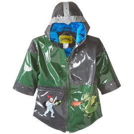 Kidorable Boys' Dragon Knight All Weather Waterproof Coat, Grey, 4T