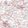 Kent And East Sussex Postcode Sector Wall Map- Postcode Sector