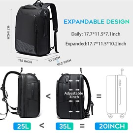 BANGE Travel Backpacks,Weekender Carry On Backpack, Waterproof Men's Business Laptop Backpack for 15.6inch