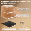 Seinloes 2 Pack Pull out Cabinet Organizer 21"Deep With Raising
