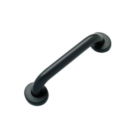 Grab Bar Specialists Safety - 1.5'' Dia. ADA Handrail for Shower Bathroom Home / Elderly Handicap Aid / 304 Stainless Steel / Smooth Grip / Matte Black / 16'' (0152-MB-SM)