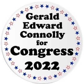 Gerald Edward Connolly for Congress 2022-3 Pack Circle Stickers 3" x 3"