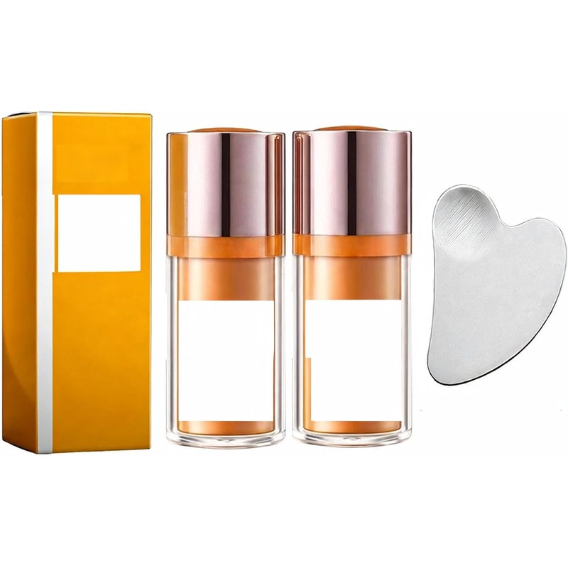 2Pcs Crema Contorno De Ojos Y Herramienta Facial GuaSha